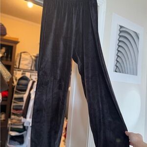 Black Velvet Sweatpants